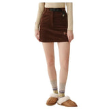 Women's New Korean Fashion Bear Jacquard Skirt High Waist Knitted Skirt Bag Hip Kawaii Mini
