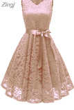 2023 Summer New Women's Lace Dresses Floral Crochet Hollow Out Vestido Patchwork Casual Slim Office Party