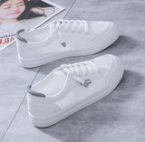 Women Sneakers Women's Vulcanize Shoes Spring Autumn Breathable Flats Solid Color Mesh Shoes Young Woman Casual White