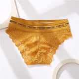 Seamless Women's Panties High Waist Letter Printed Plus Size Briefs Femme Pantys Sexy Lace Underpants For Women