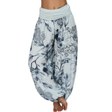 Printed Loose Casual Wide-leg Trousers