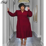 Size 5XL Women Shirt Dress Solid Color Turn-down Collar Summer Midi Dress Lady Casual Loose Irregular Beach Dress
