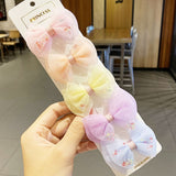 New Cute Colorful Bow Hair Clips For Girls Sweet Headband Hair Ornament Barrettes Hairpin Kids Fashion Hair