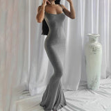 Slip Sleeveless Backless Maxi Dress Women 2022 Y2k Summer Bodycon Elegant Sexy Outfits Ladies Birthday Party Club