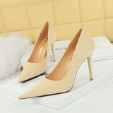 Zingj Retro High Heels Women's Shoes With Ultra High Heel Shallow Pointed Spring And Autumn New High Heel Single