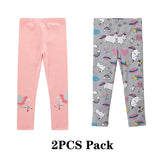 Girl Leggings Trousers Kids Pants Elastic Waistband Girls Pants Skinny Print Cartoon Unicorn Children Leggings