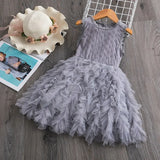 Winter Girls Dress Flower Red Girls Clothes Lace Girls Casual Clothing Party Dress For 3-8 Years Christmas Girls