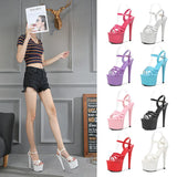 Zingj Leather Sandals Special High Heels Fine Heel Sexy Black Waterproof Table Hate Day Superb High Sandals Female