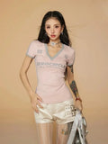 Striped V Neck Jersey