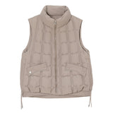 Down Cotton Vest Female 2024 Autumn / Winter New Korean Version Loose Hooded Vest Vest To Wear A Versatile Warm Jacket-Outfit