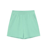 Summer Tracksuits Woman Three Piece Set Short T-shirts Sleeveless Tank Tops High Waist Shorts Casual