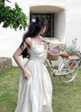 Elegant Evening Party Midi Dress for Women 2023 New Fashion Slim Princess Embroider Vestidos Female Korean Style