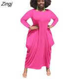 Women Letter Printed African Dress For Women 2023 Summer Short Sleeve O-Neck Dress Casual Loose Maxi Long Dresses