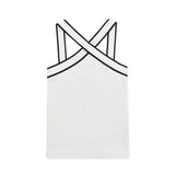 Repair Summer New Women's Cross-Sling Vest Bump Color