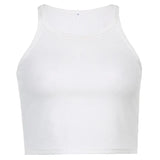 Spring And Summer 2024 New Sexy Body Slings Show The Figure Of The Umbilewed Vest Women U-Neck Sports