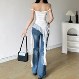 2024 Summer New Women's Solid Color Dress Street Fashion Word-Collar Sleeveless