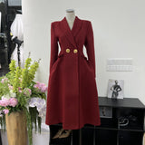 Popular High-End Vogue Collection Of Thin Coat Lady Main Air Field Retro Autumn And Winter Coat
