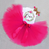 Year Girl Baby Birthday Dress Summer New Cotton Kids Baby Clothes First 1st Birthday Christening Dresses For Toddler