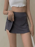 Lined Split Tennis Mini Skirt- Outfit