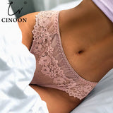 Sexy Panties Women Lace Low-waist Solid Sexy Briefs Embroidery Thong Transparent Hollow out Underwear Female G
