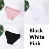Cotton Panties Underwear Solid Women Sexy Lace Underpants Soft Briefs Set Female Intimates Plus Size Lingerie Panty
