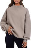 Fashion Casual Velvet Dress Women's Thick Half-High Collar Loose Women's Clothing In Autumn And Winter