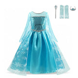 Pretty Girls Dress Birthday Party Cartoon Princess Dress Lace Kids Ball Gown Elegant Dress Cute Casual Dress Size