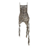 2024 Summer New Women's Sexy Bodywear Street Fashion Slings Bare Back Print