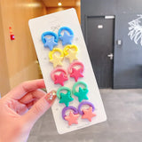 New Girls Cute Cartoon Flower Small Scrunchie Kids Ponytail Hair Tie Elastic Hair Bands Fashion Hair Accessories