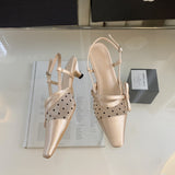 Heel Skirt Bag Head Sandals Fairy Shoes 2025 Summer New Mesh Permeable Fine Back Empty Head Single