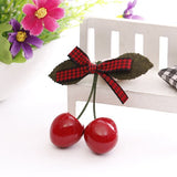 Hot Sell Retro Vintage 50s 60s Women Cherry Bow Hair Clip Hairpins For Pinup Girls Vintage Party Vaction Hair