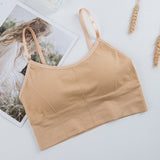 Bra Underwear Bas For Women Bralette Seamless Padded Bra Lingerie Cotton Wireless Fitness Tops Brassiere Bra Solid