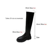 Women's Long Boots Thick Bottom Over Knee Boots Show Thin High Cylinder Elastic Skinny Skinny Boots Female Elastic