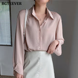 Office Ladies Striped Women Blouses Tops Full Sleeve Loose Women Shirts Elegant Spring Blusas