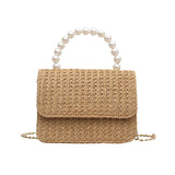 Straw Pearl Cross Body BagOutfit