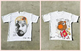 Men's T-Shirt Y2K Cotton Man Harajuku Street Hip-Hop Big Eyes Mouth Pattern Printing Super Classic 211-1-Outfit