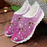 New Breathable Nurse Shoes Doctor Shoes Net Running Shoes Casual Breathable Sports Women's Shoes Flat