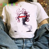 t shirt vaporwave Michelangelo women fashion new harajuku tshirt Casual korean style Graphic hip hop t-shirt