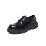 2025 New Youth Round Head British Wind Low Heel Strap Casual Daily Work Shoes 2139-R