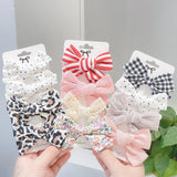 2021 New Leopard Print Hair Clips For Cute Girls BB Boutique Hairpins Bowknot Barrettes Headwear Kids Hair
