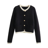 Spring Button Button Knitted Cardigan Jacket Xiaoxiang Style Women's Sweater