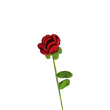 Zingj Woven Rabbit Head Sunflower Sunflower Wool Knitting Flowers Send Bestie Imitation Bouquet Finished
