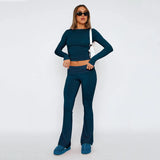 Solid Color Slim Slimming Low
