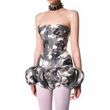 Street Camouflage Set Of Workwear Style 2025 Spring New Breast-Repair Shorts Women's