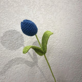 Zingj Woven Rabbit Head Sunflower Sunflower Wool Knitting Flowers Send Bestie Imitation Bouquet Finished