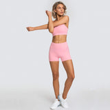 Zingj Hot Yoga Two-Piece Summer New Women's Adjustable Bra Shorts Fitness Suit-Outfit