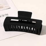 Square Geometric Frosted Hair Claws Clamps Acetate Hairpins Women Hollow Out Ponytail Clips Makeup Styling Tools