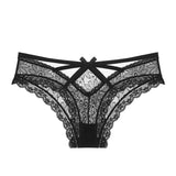 Sexy Transparent Panties Women Lace Low-waist Briefs Hollow Out Underwear Ladies Underpants Intimates G String