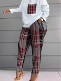 Fashionable Autumn And Winter Women's Casual Comfortable Printed Long-Sleeved Trousers