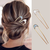 Hair Sticks Women Hairclip Simplicity Colorful U Shape Girls Hairpins Hair Sticks Hair Accessories Headwear 2021
